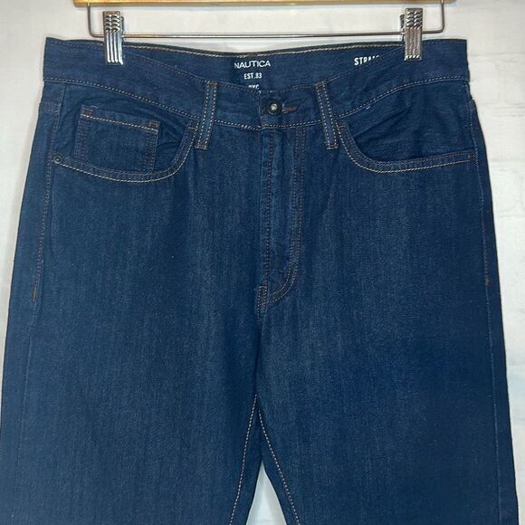 Nautica Mens Dark Wash Straight Fit size 30x30 Jeans Denim - Picture 2 of 10